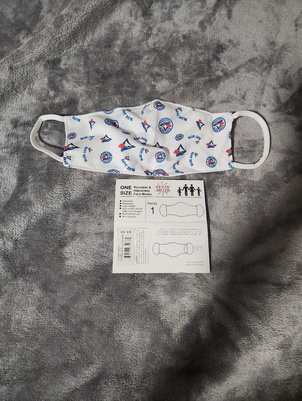 Olivia Miller White Toronto Blue Jays Face Mask
